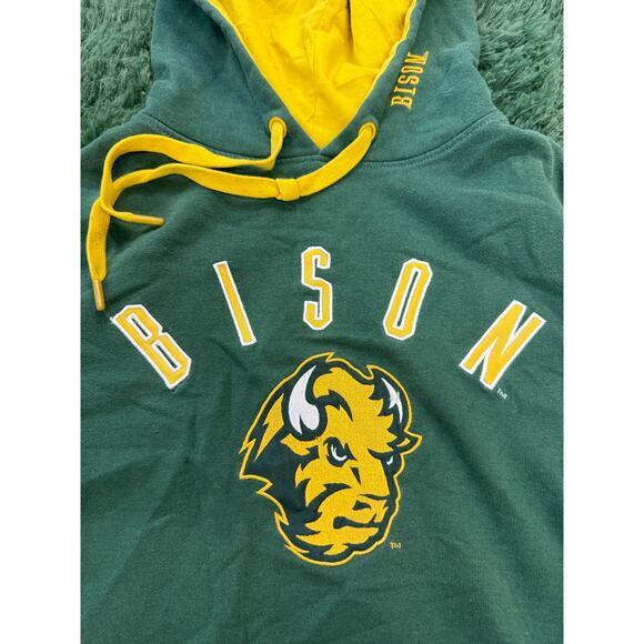 North Dakota State University Green & Yellow Pullover Sweatshirt Hoodie Unisex - Picture 8 of 8